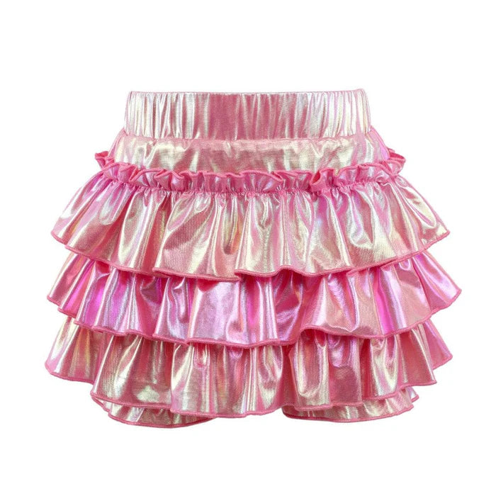 Lola and the Boys Hologram Ruffle Skort Little Sprout