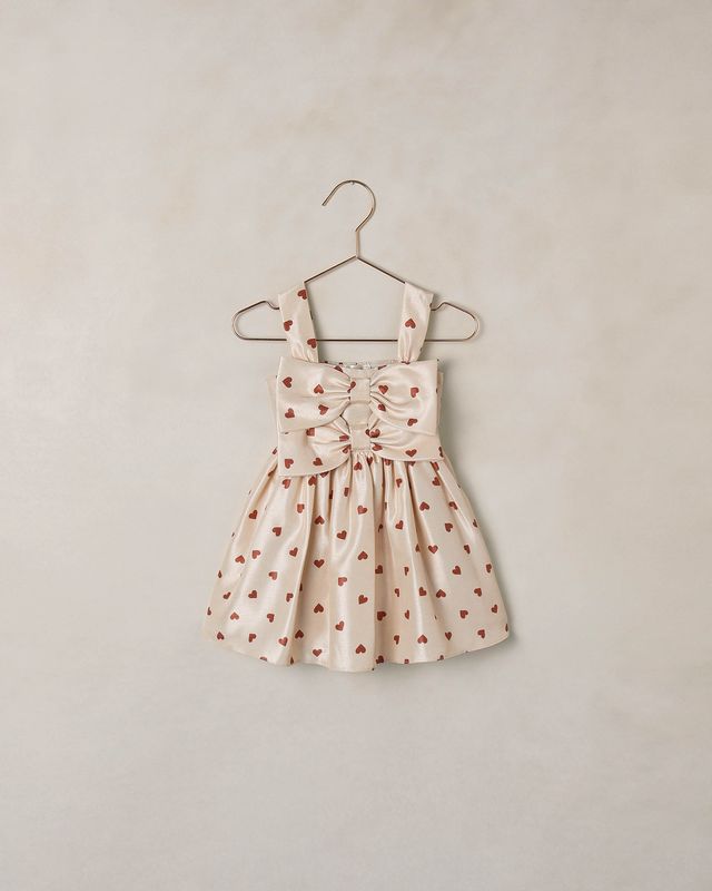 Noralee Cindy Dress Red Hearts Little Sprout