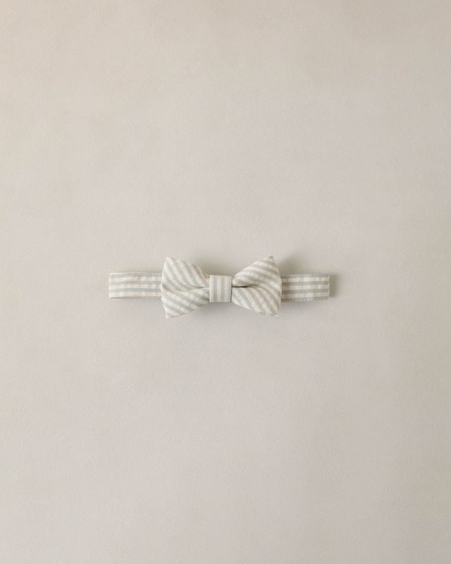 Noralee Bow Tie Sky Stripe Seersucker Little Sprout