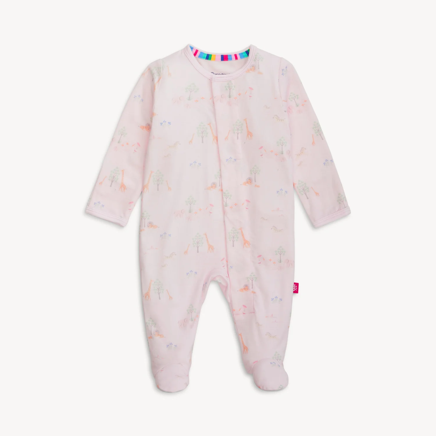 Modal Magnetic Footie - Pink Serene Safari-Little Sprout