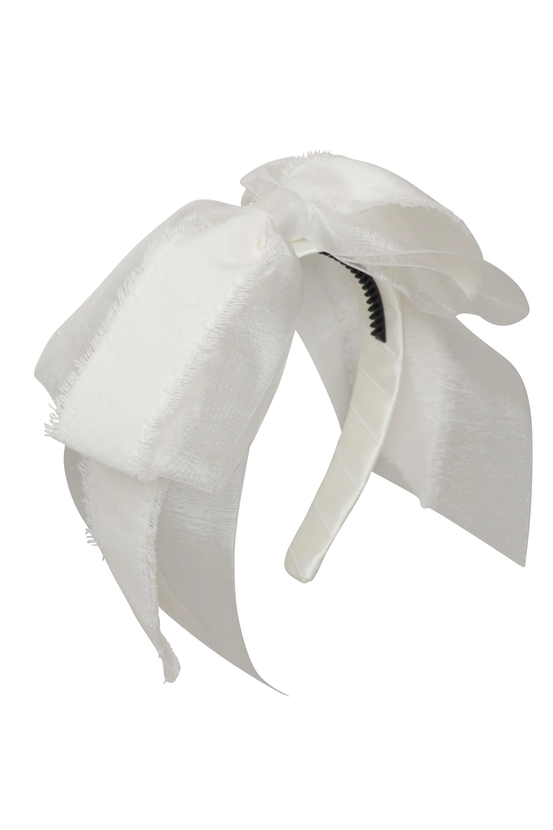 Primrose Bow Headband - White-Little Sprout