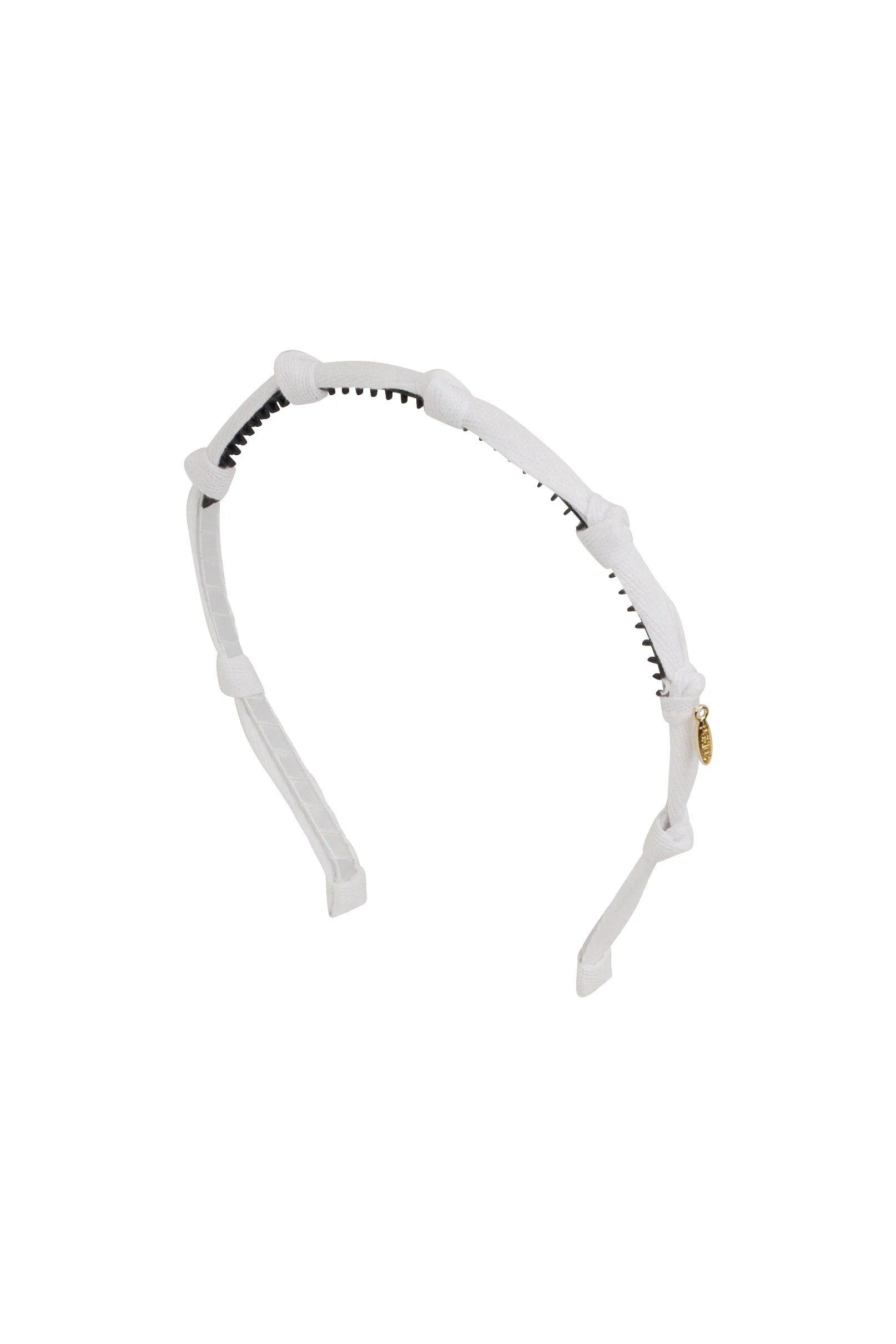Rosebud Headband -White-Little Sprout