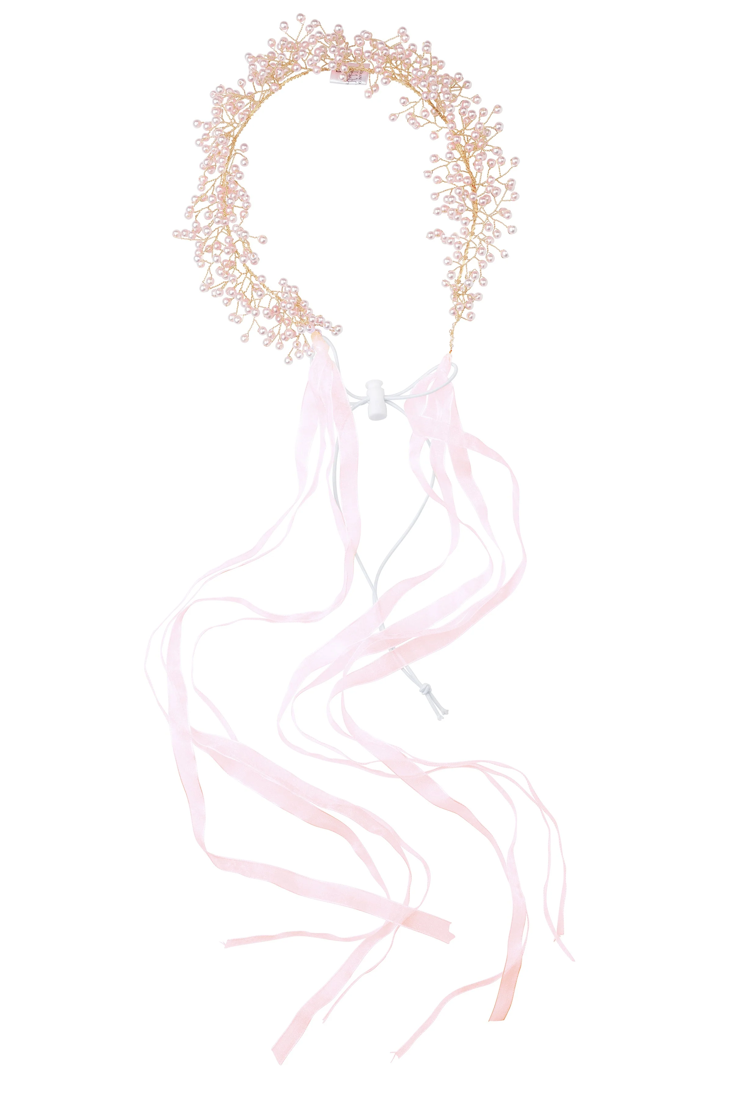 Clustered Wreath - Pink Pearls-Little Sprout
