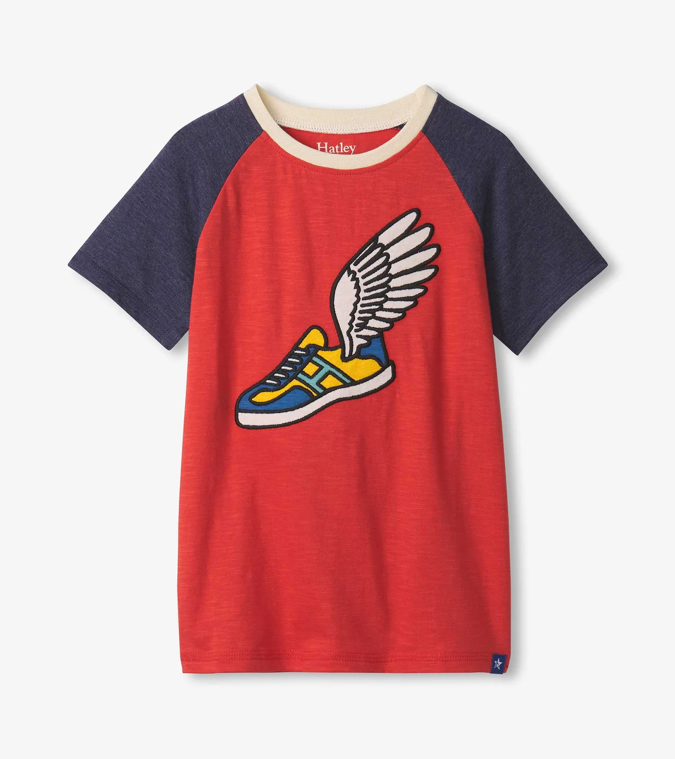Fast Wings Raglan Tee - Chrysanthemum-Little Sprout