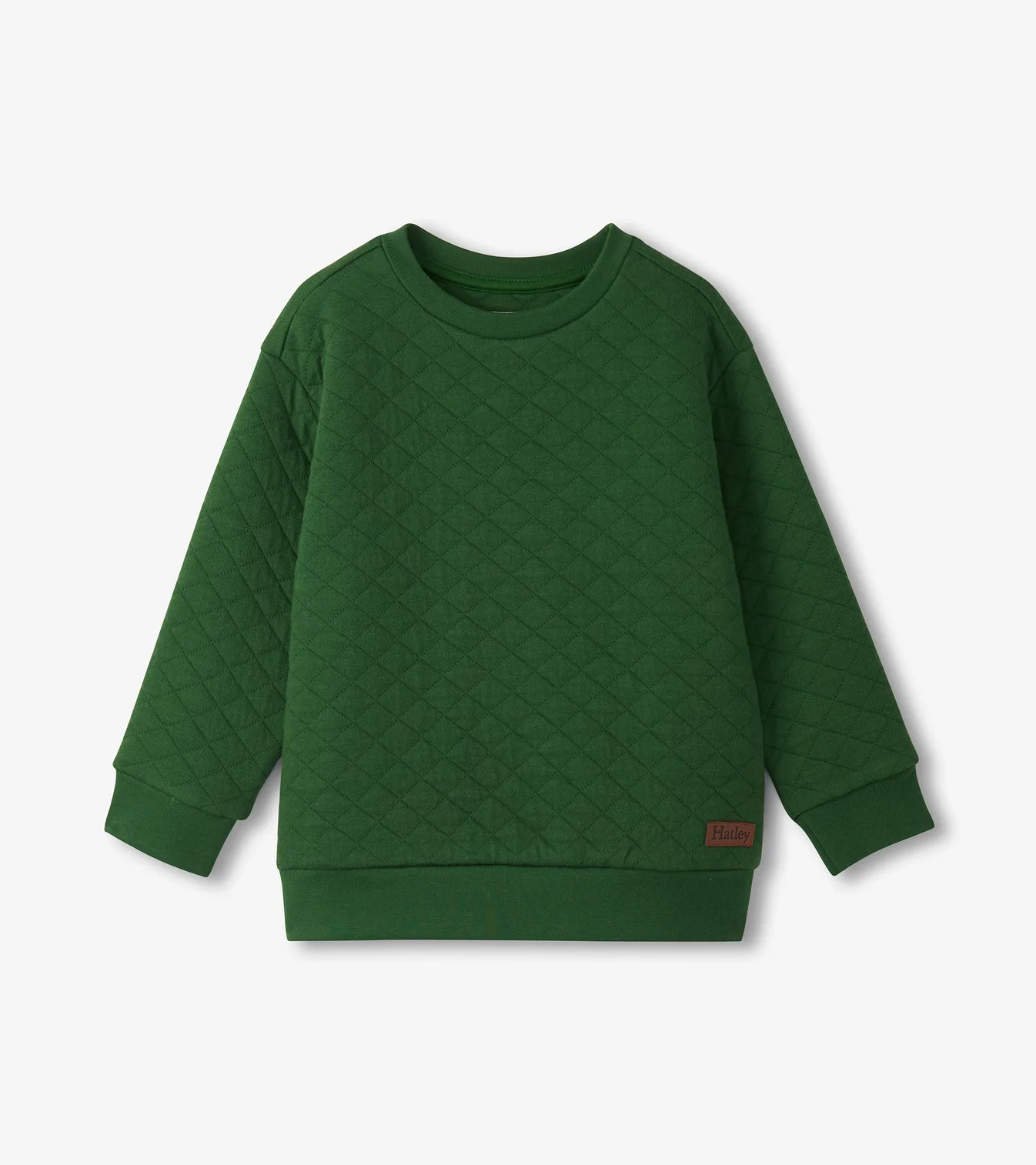 Boy Quilted Pullover Hatley Eden Green Little Sprout