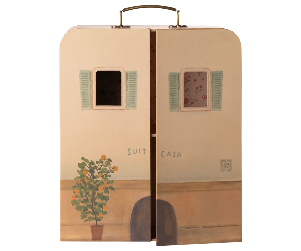 Maileg Suitcase Little Sister and Brother Mouse Little Sprout