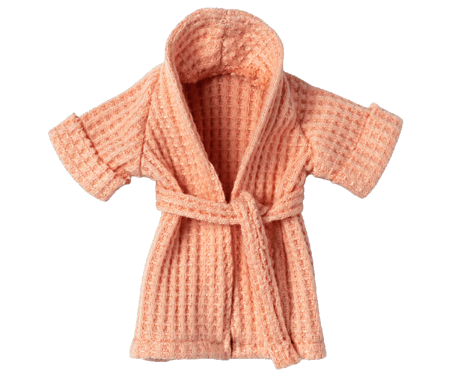 Bathrobe - Mum/Dad Mouse -Coral-Little Sprout