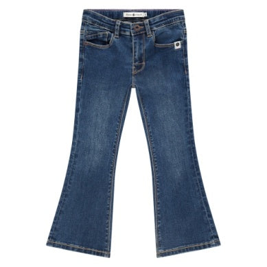 Babyface Girls Flared Denim Blue Little Sprout