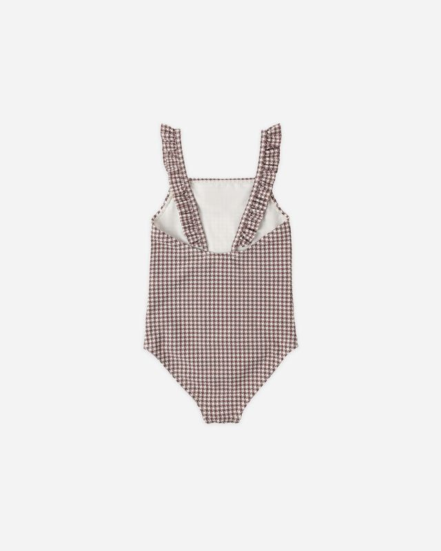 Positano One-Piece - Chocolate Houndstooth