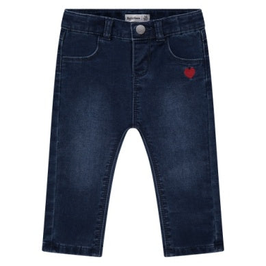 Baby Girl Denim Mid Blue Little Sprout