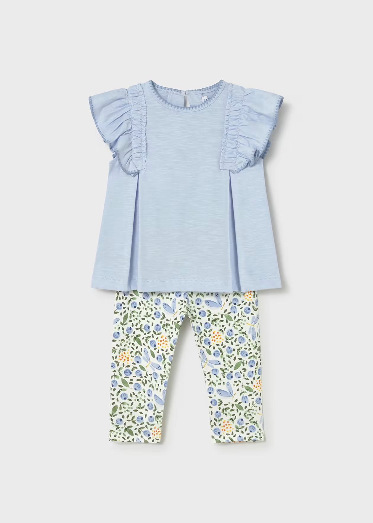 Mayoral Baby Girl Printed Leggings and T Shirt Set Sky Little Sprout