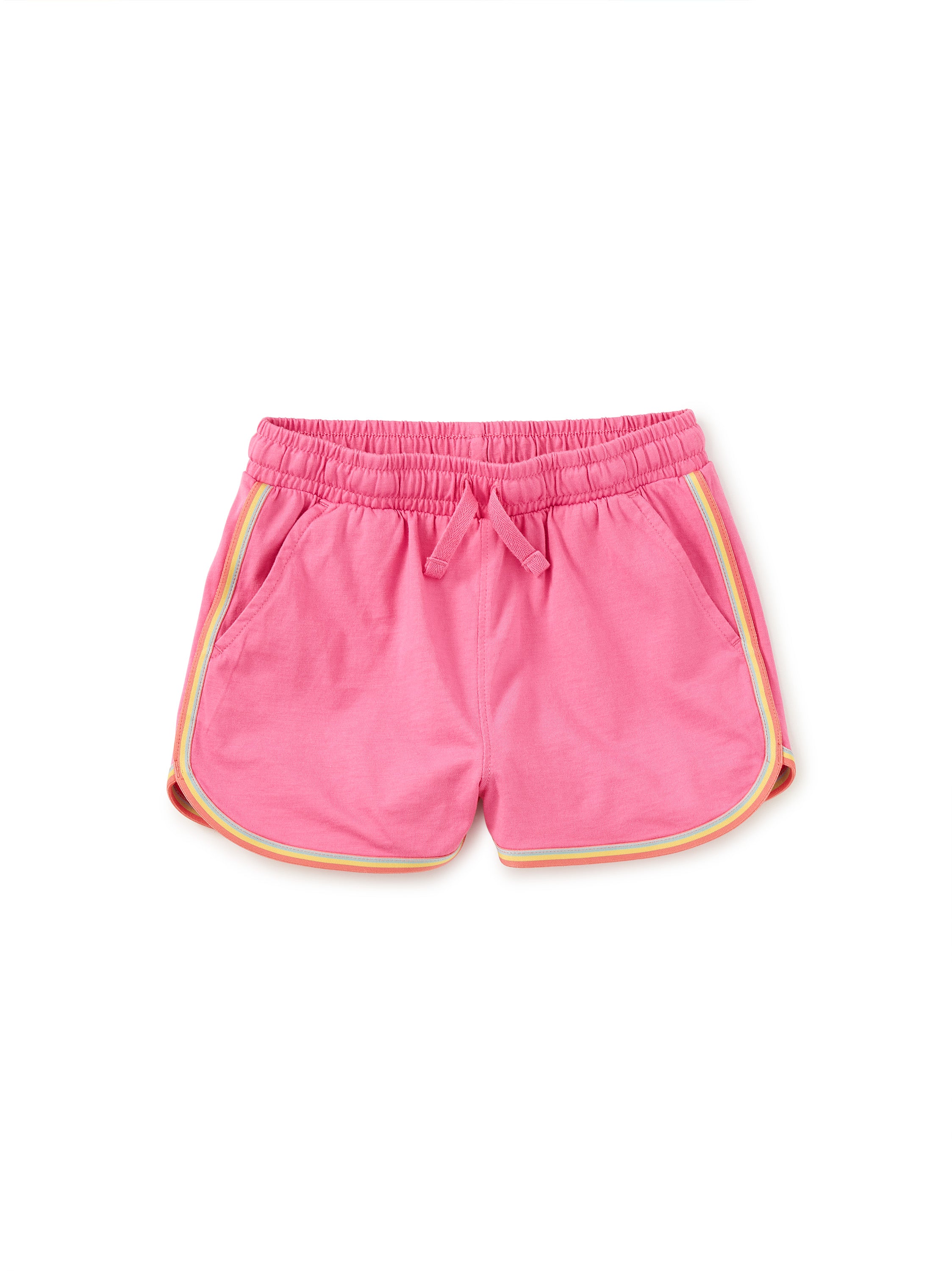 Tea Collection Rainbow Binding Track Shorts Sweet Pea Little Sprout