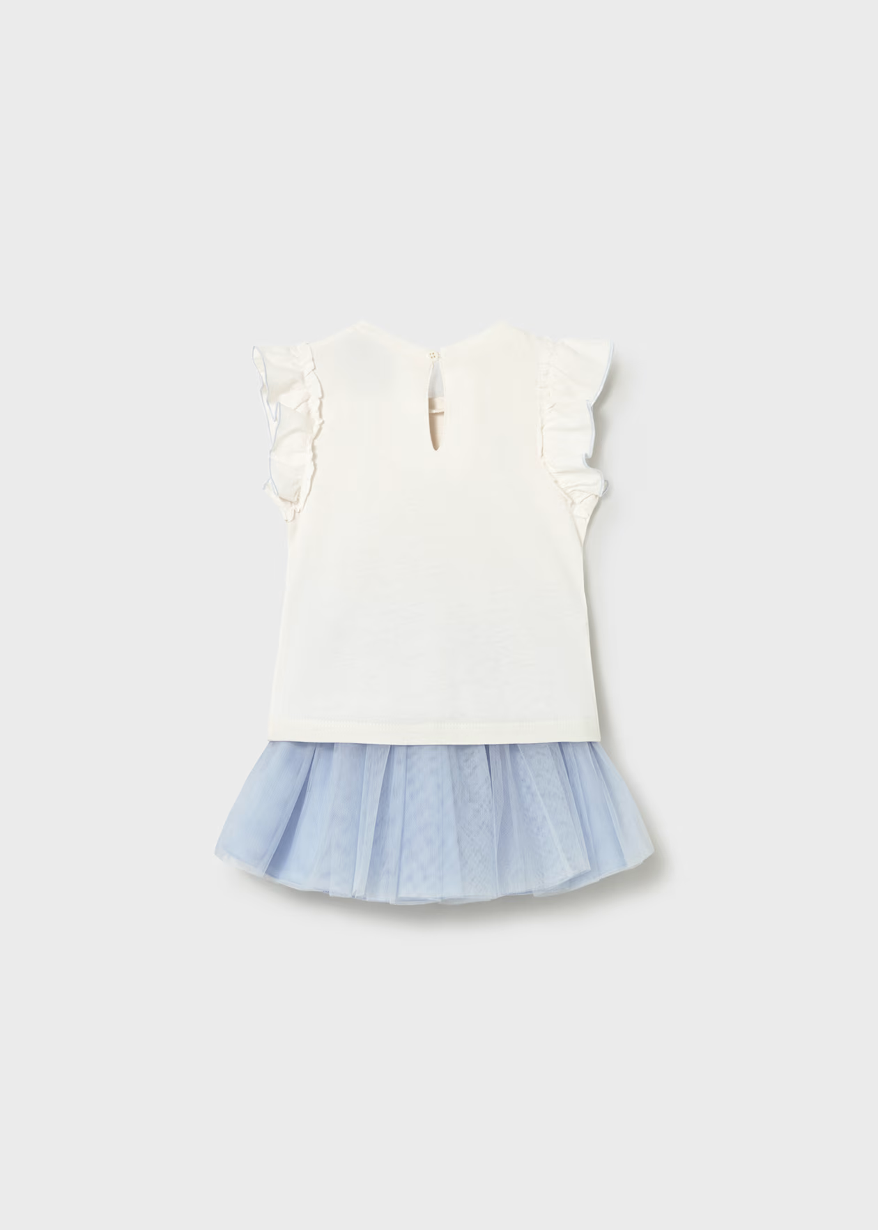 Baby Tulle Skirt Set - Sky