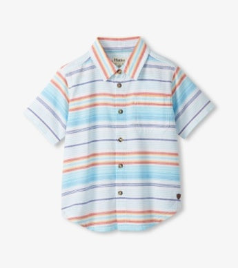 Hatley Sunset Stripes Woven Button Down Little Sprout
