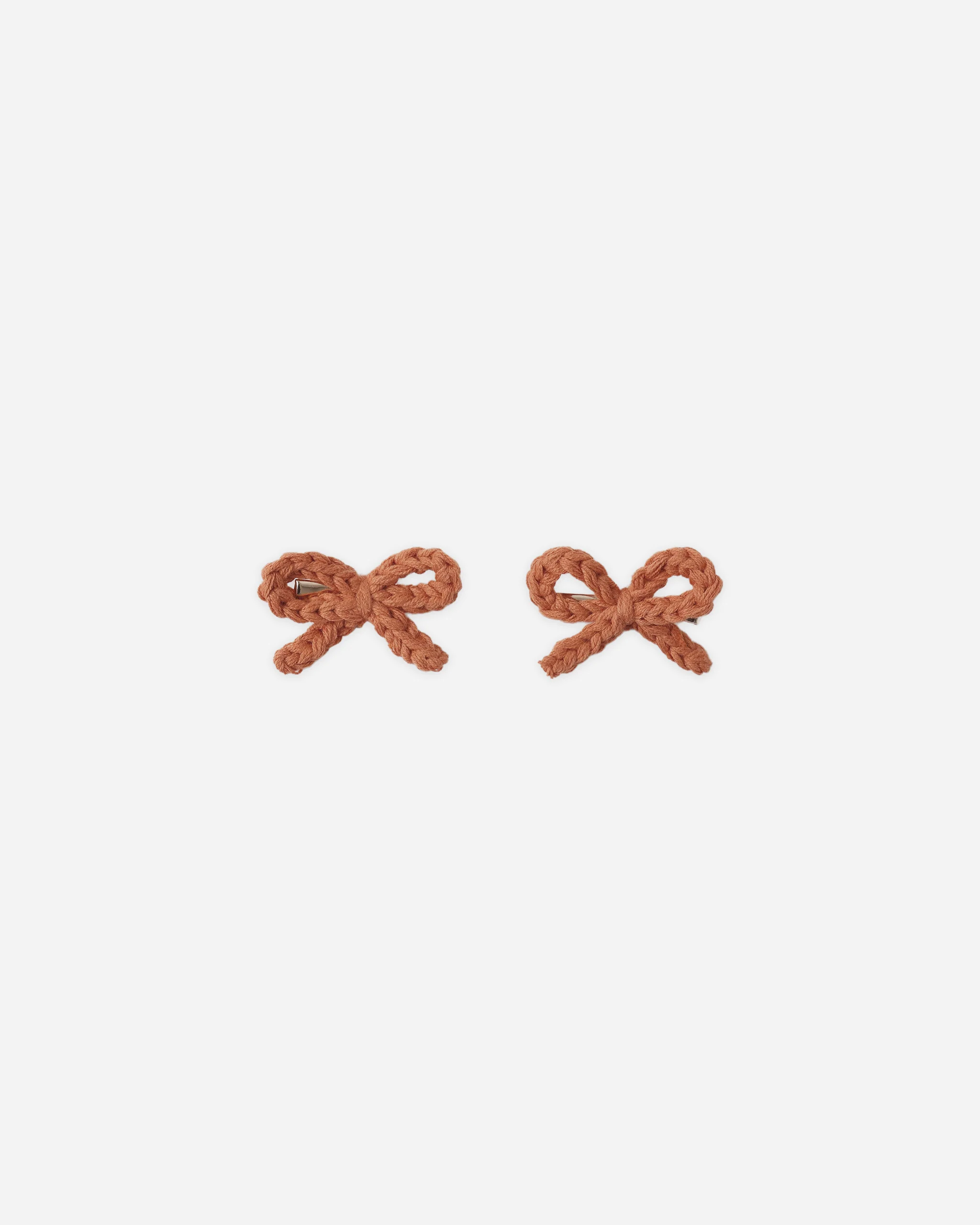 Rylee and Cru Crochet Bow Clips Poppy Little Sprout