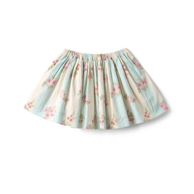 Twirly Skirt Minty Stripe Print Lali Kids Little Sprout