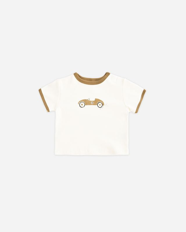 Quincy Mae Ringer Tee Race Car Little Sprout