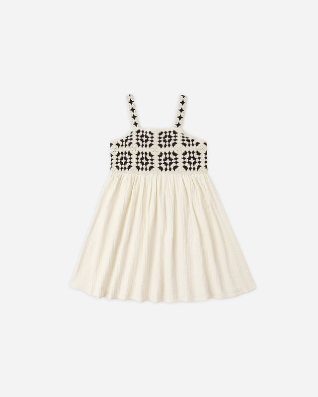 Rylee + Cru Crochet Sundress Abstract Little Sprout