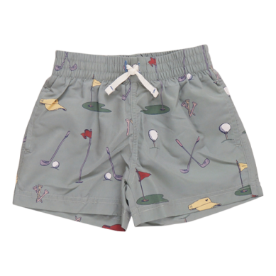 Swim Trunk - Green Golf Tournament-Little Sprout