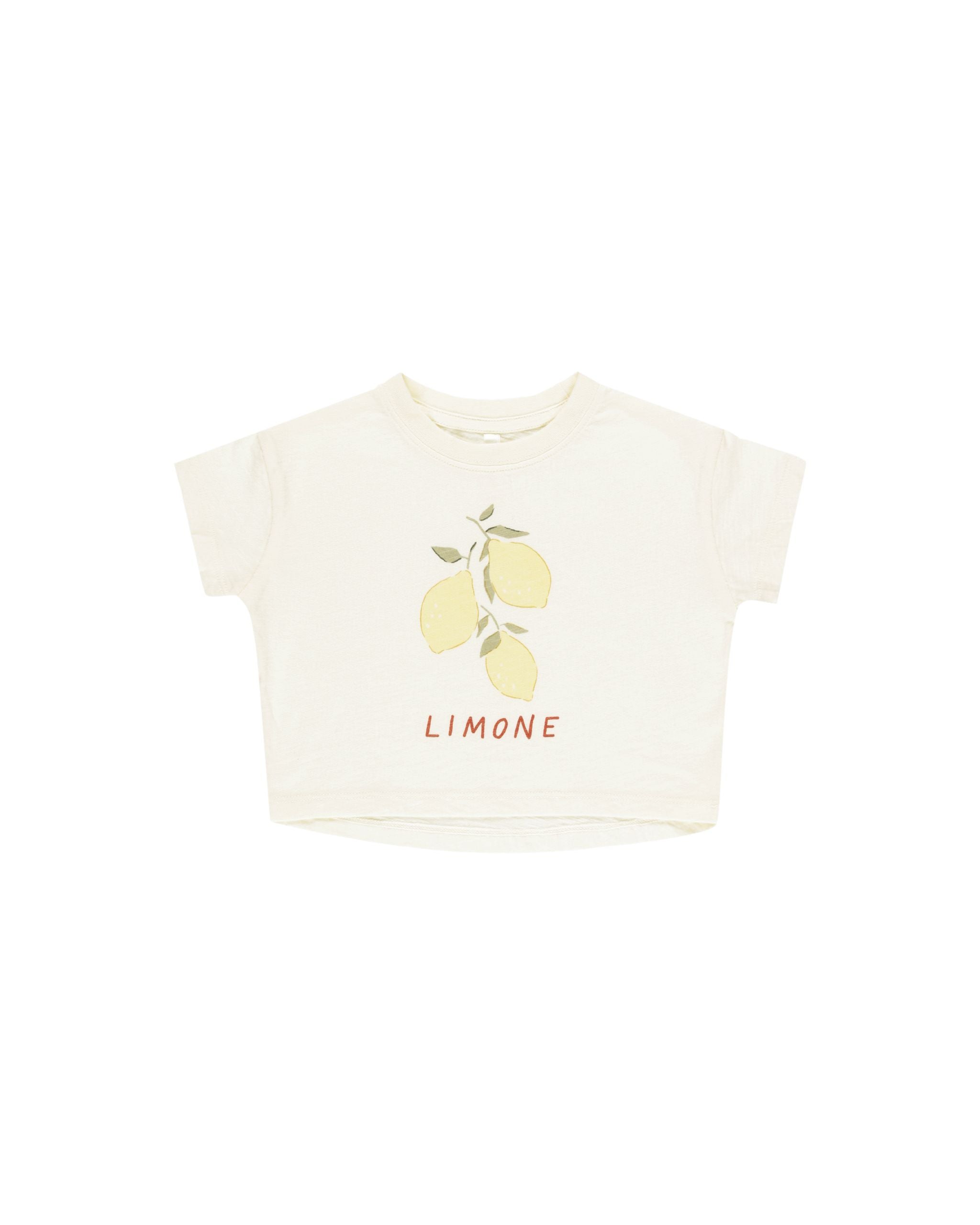 Baby Boxy Tee- Limone-Little Sprout