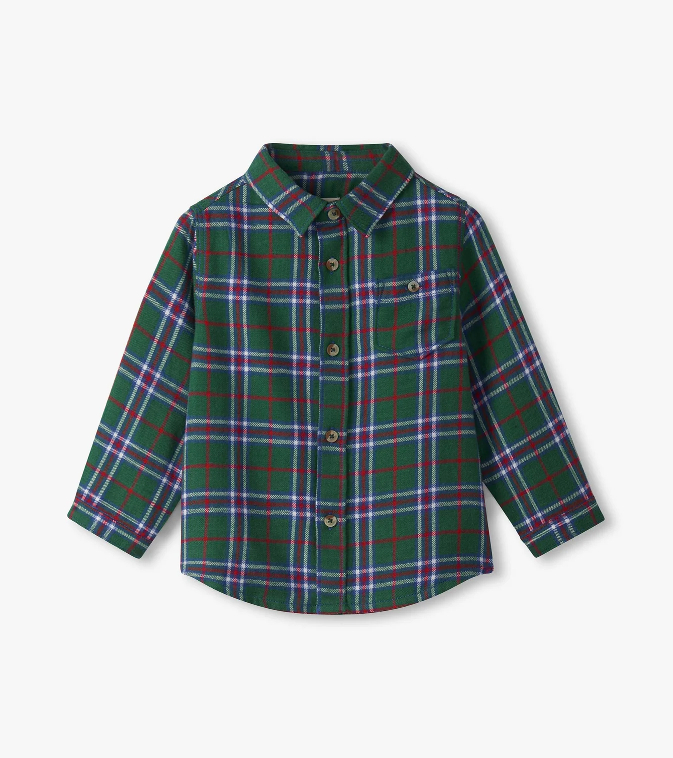 Holiday Plaid Baby Button Down Little Sprout