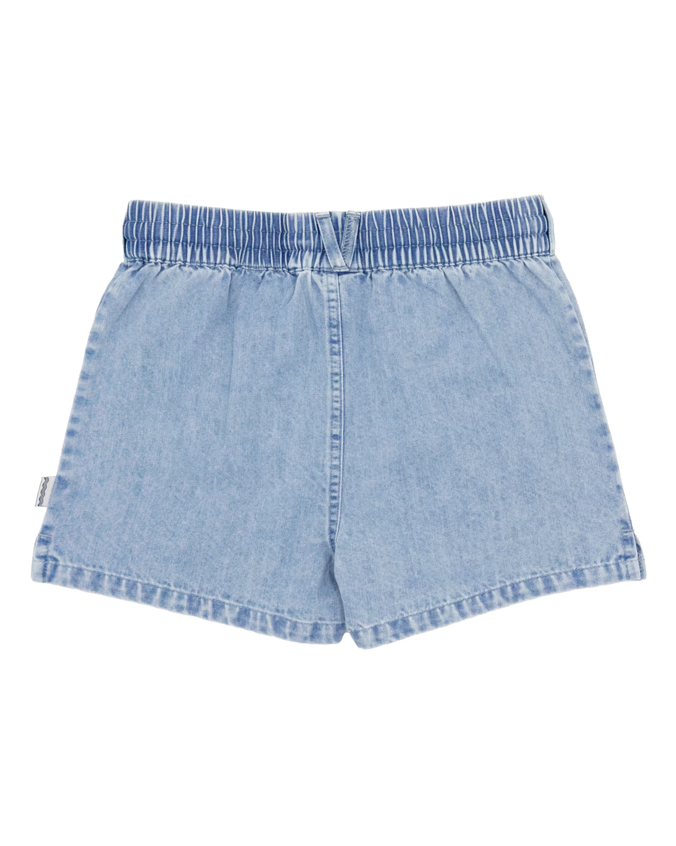 Costa Denim Short - Light Indigo-Little Sprout