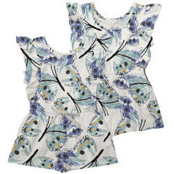 Flutter Sleeve Romper - Carnival Butterfly-Little Sprout