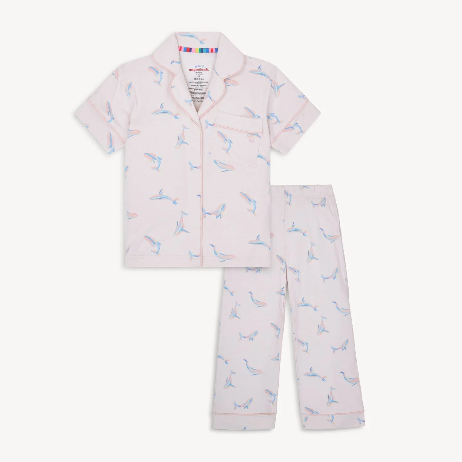 Right Fit Magnetic Classic PJ Set - I Whale Always Love You-Little Sprout