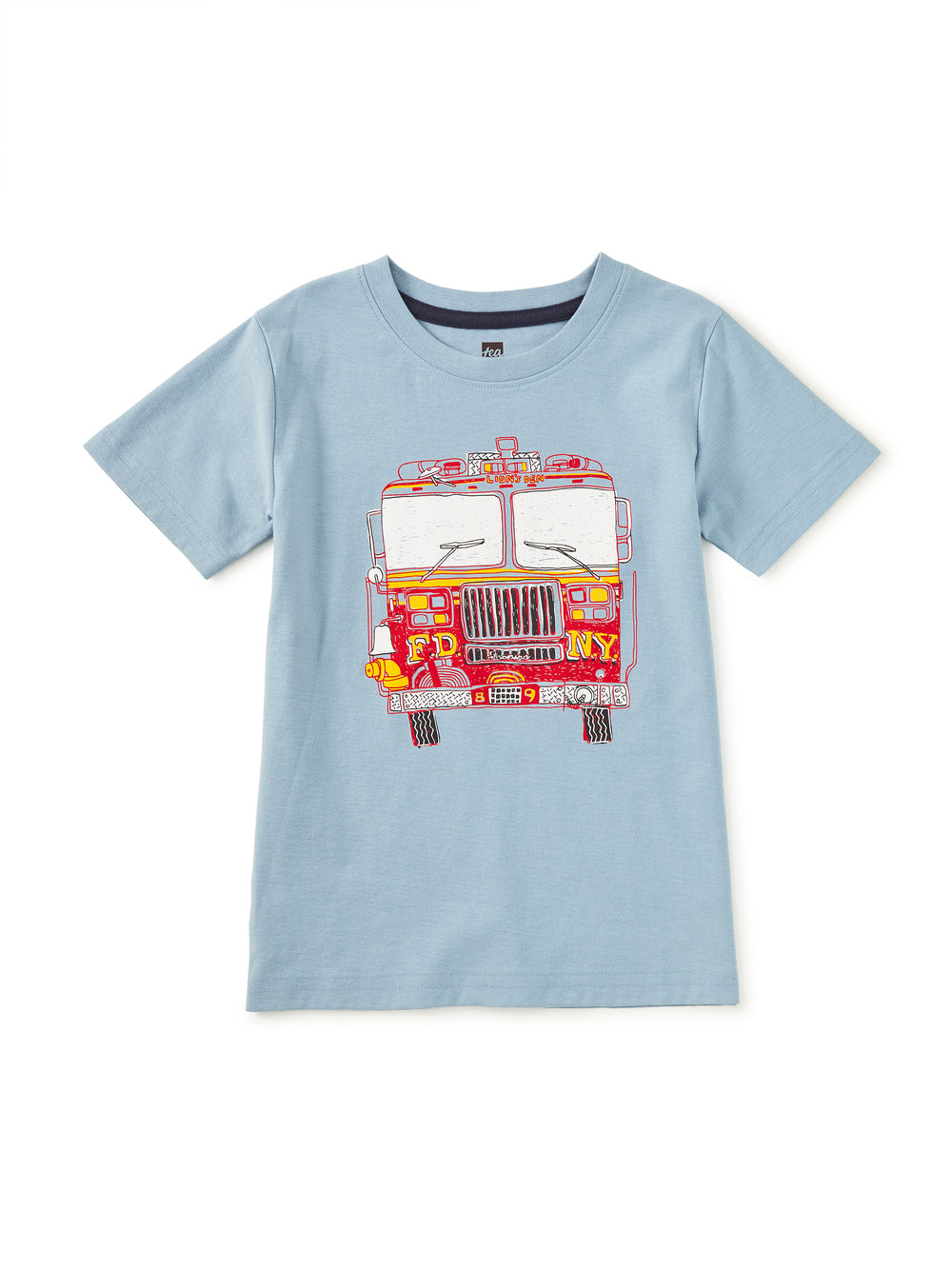 Tea Collection Fire Truck Graphic Tee Little Sprout