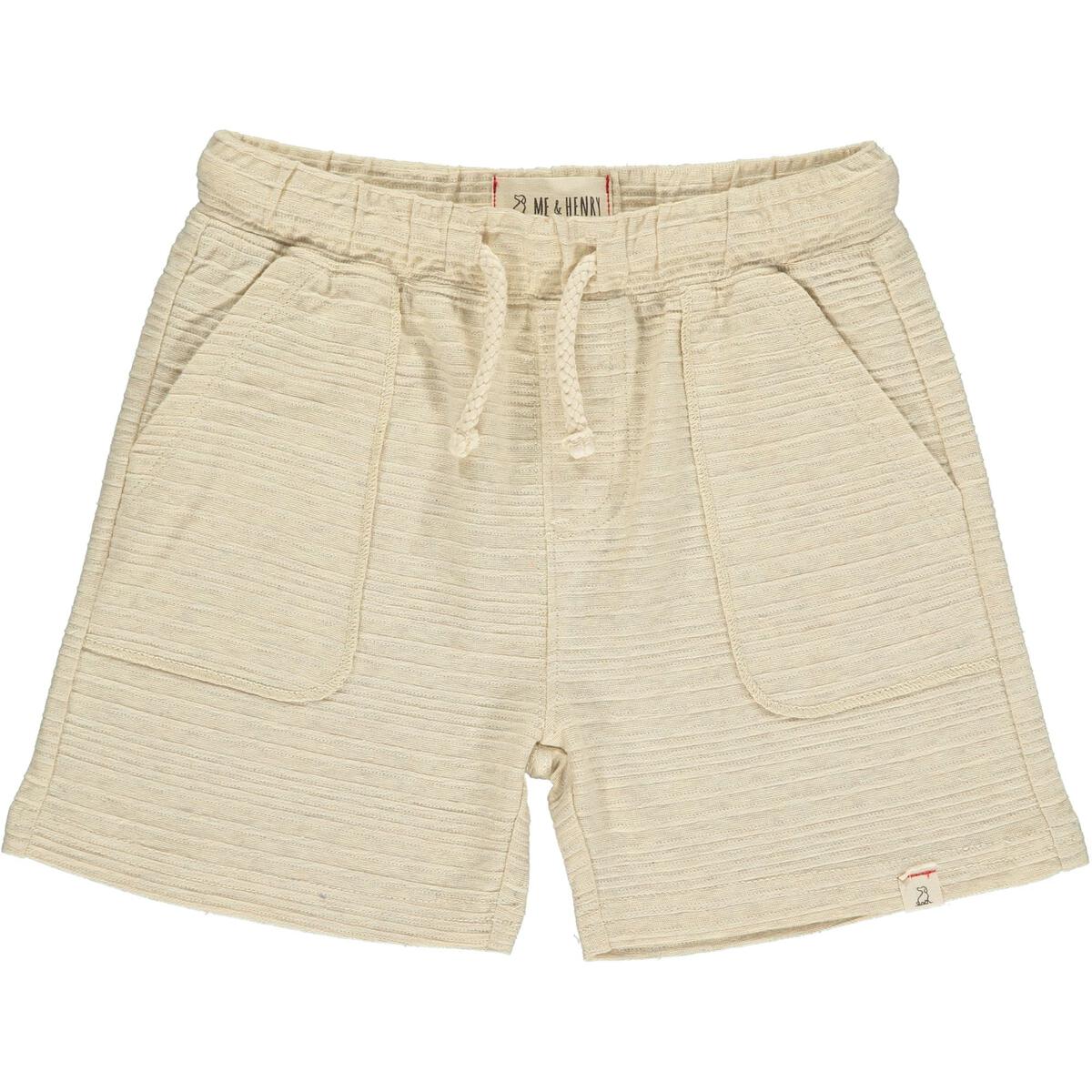 Bluepeter Shorts - Beige Ribbed-Little Sprout