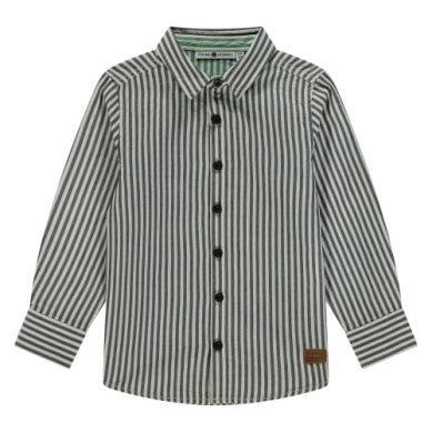 Boy Long Sleeve Stripe Shirt Dark Blue Little Sprout