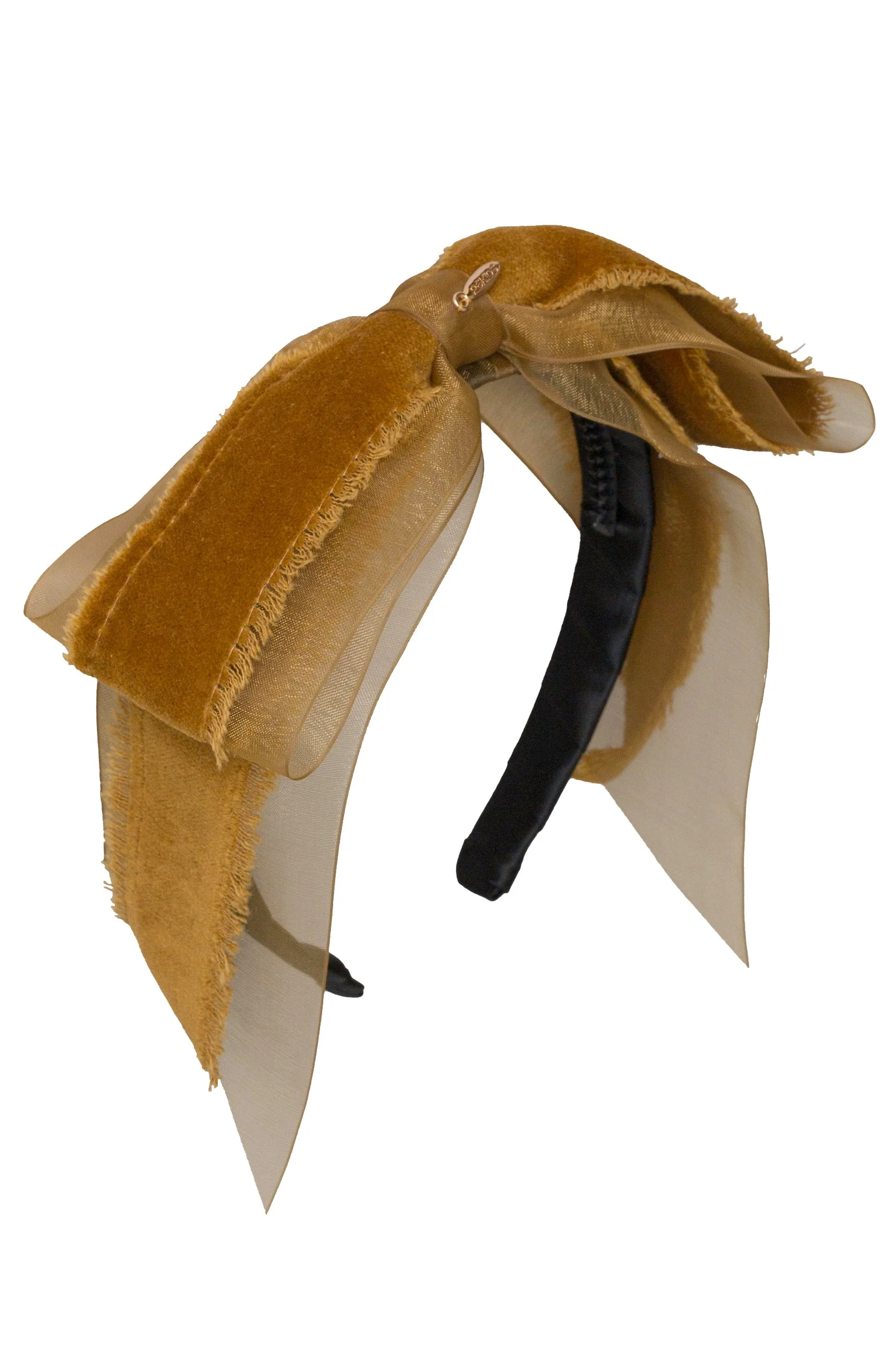Primrose Bow Headband - Golden-Little Sprout