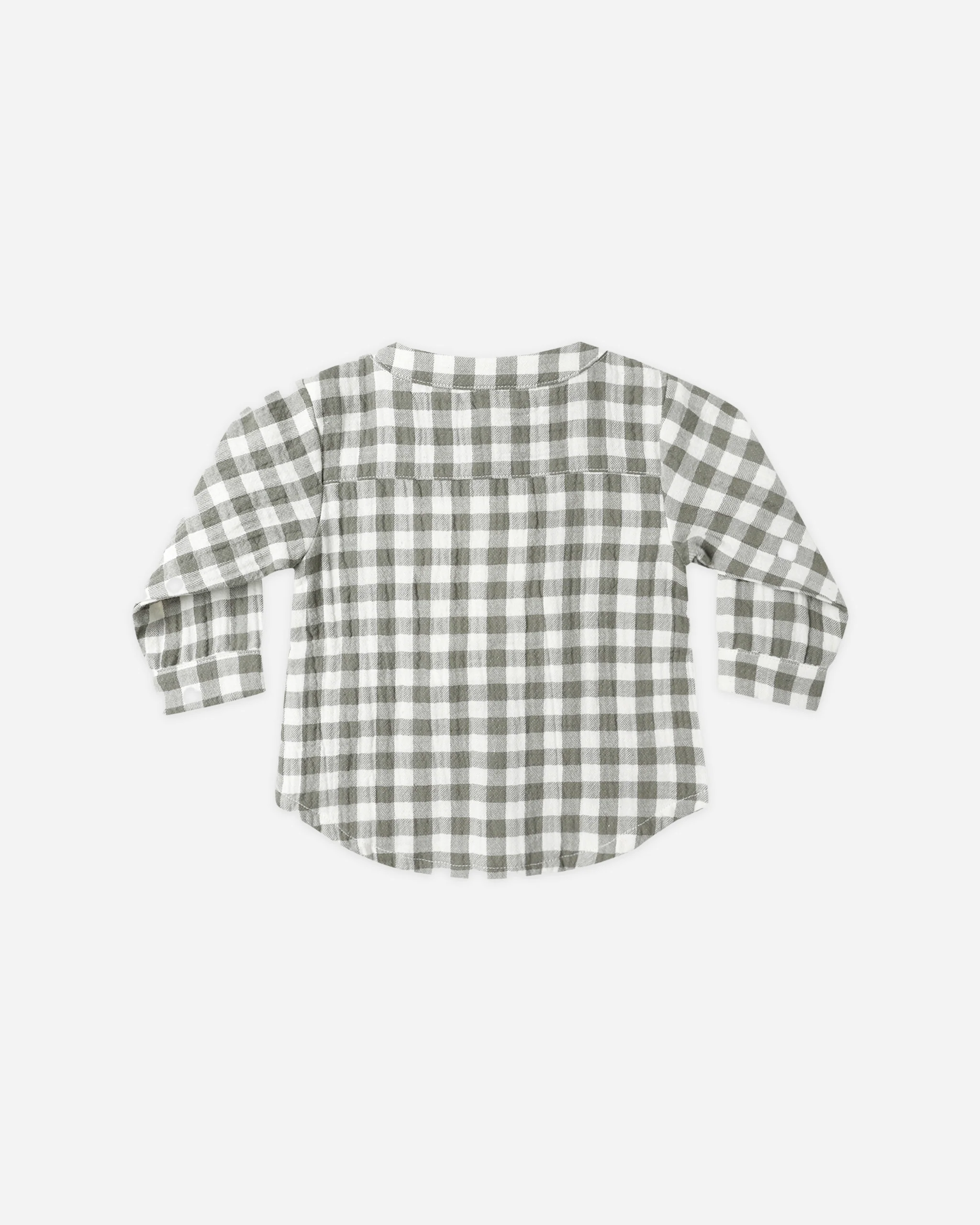 Milo Baby Shirt - Forest Check