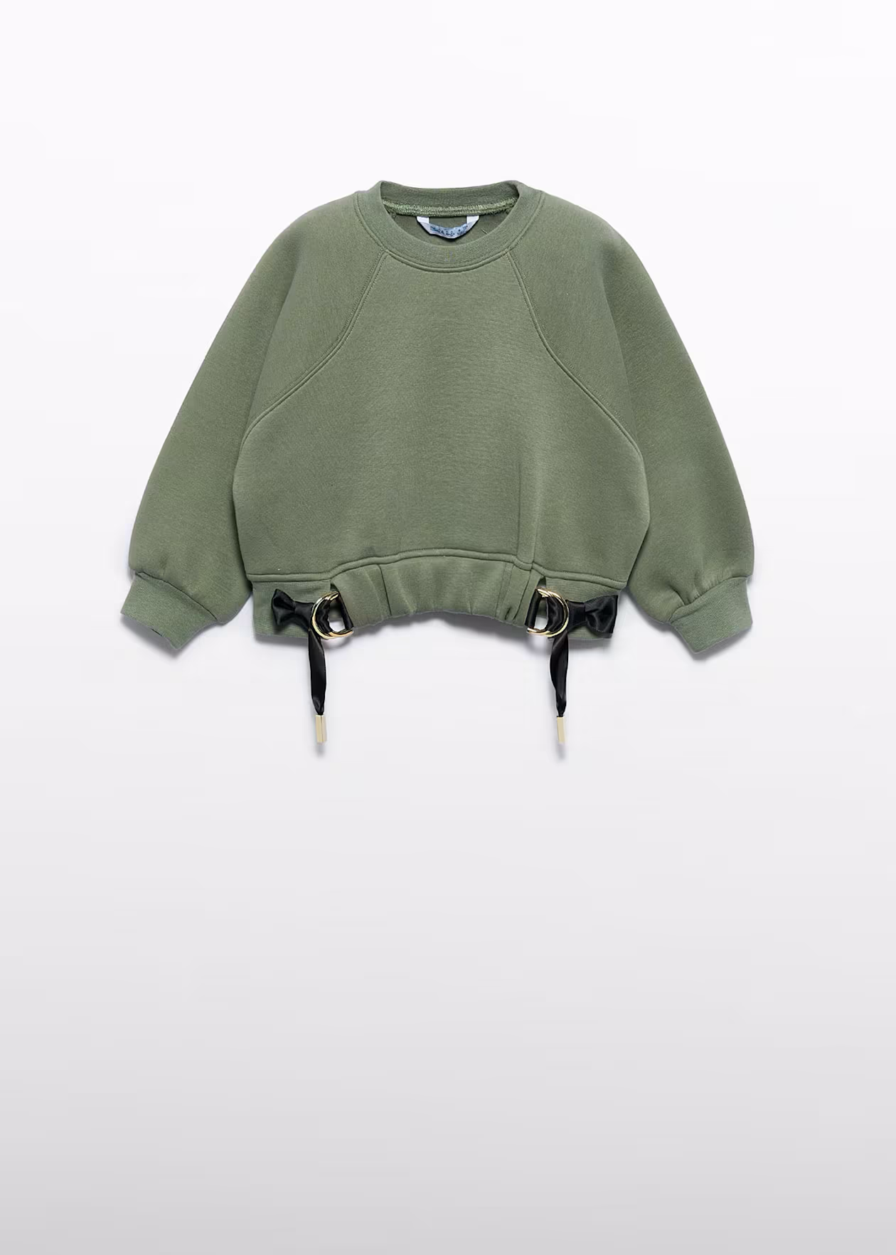 Abel and Lula Bayleaf Sweatshirt with Bow Details Little Sprout