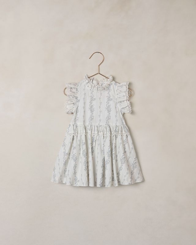 Noralee Alice Dress French Floral Stripe Little Sprout