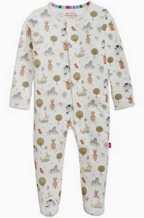 Magnetic Me Funny Farm Organic Cotton Footie Little Sprout