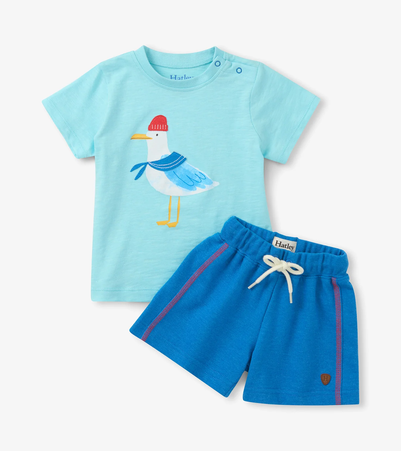 Charming Seagull Tee and Short Set Gulf Stream Hatley Little Sprout