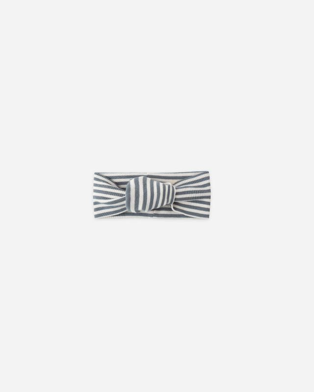 Quincy Mae Knotted Headband Ocean Stripe Little Sprout