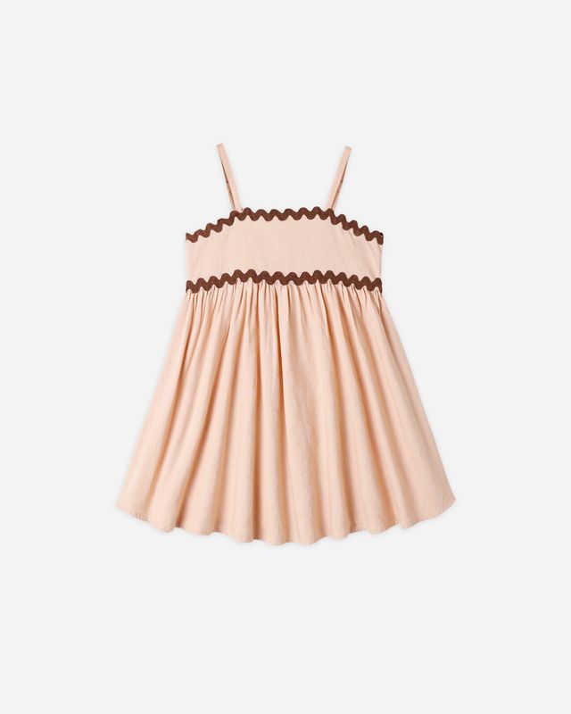 Rylee and Cru Ric Rac Dress Blush Little Sprout