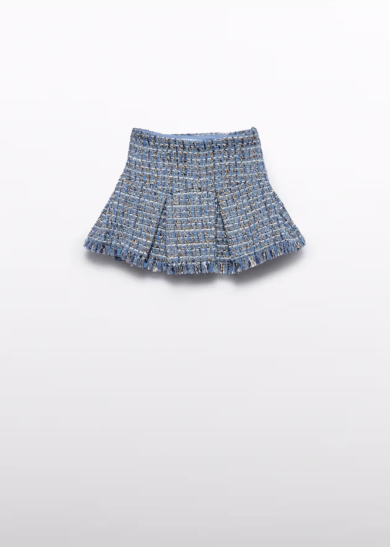 Abel and Lula Tweed Skirt Sky Blue Little Sprout
