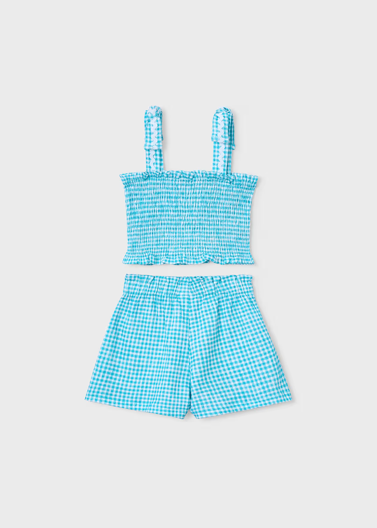 Shorts and Smocked Top Set - Pacific