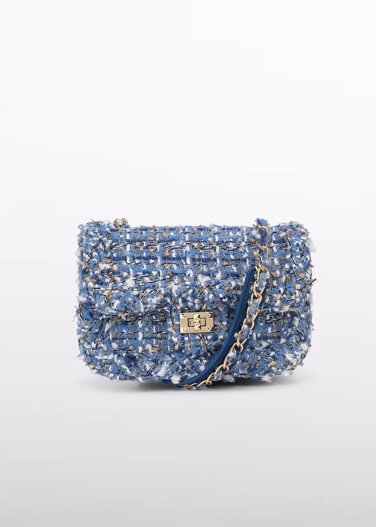 Abel and Lula Tweed Bag Sky Blue