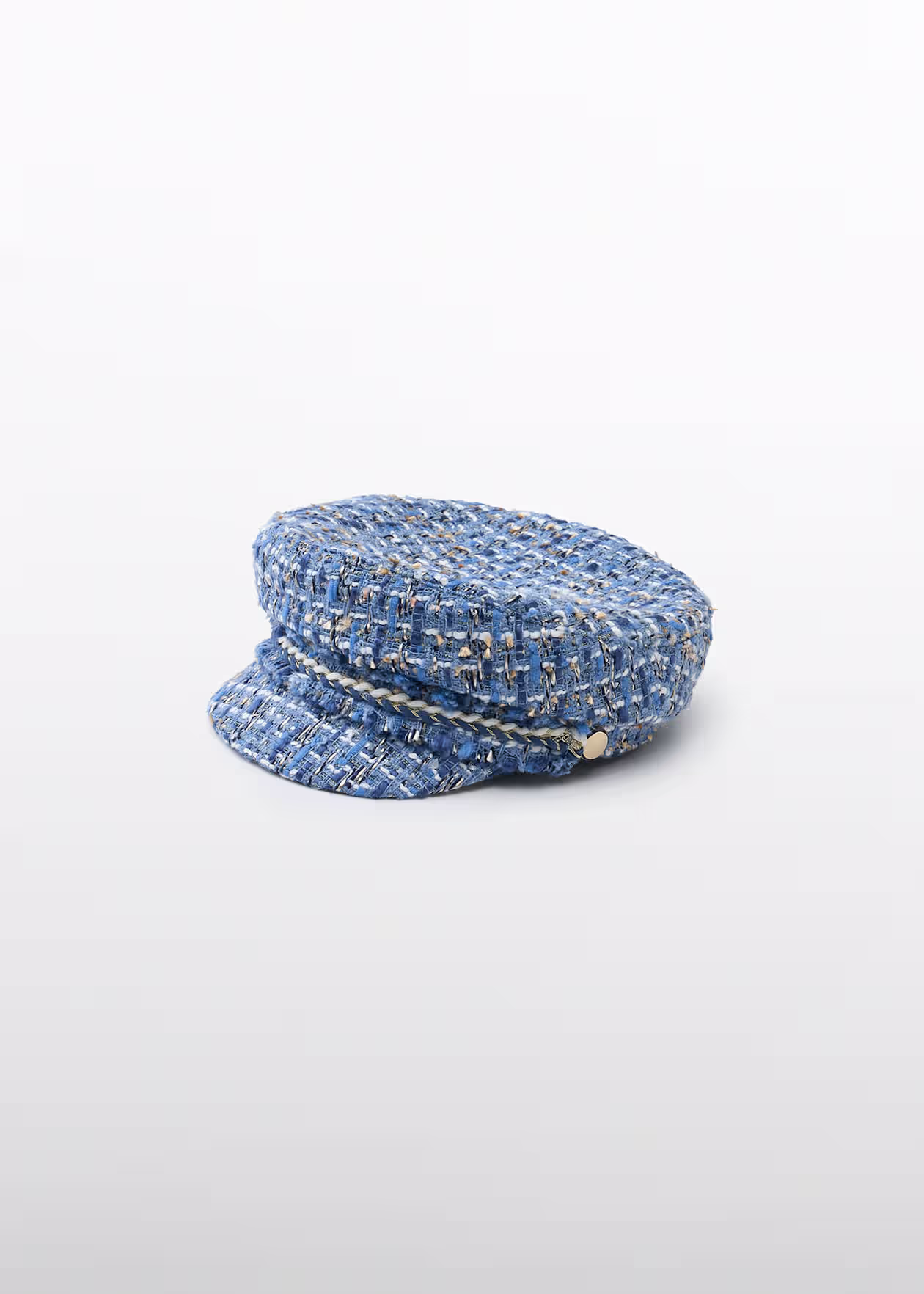 Abel and Lula Tweed Sailor Cap sky Blue Little Sprout