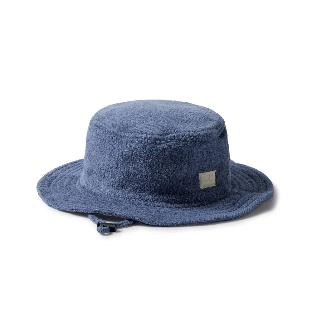 wilson + Frenchy Deep Blue Organic Terry Sun Hat Little Sprout
