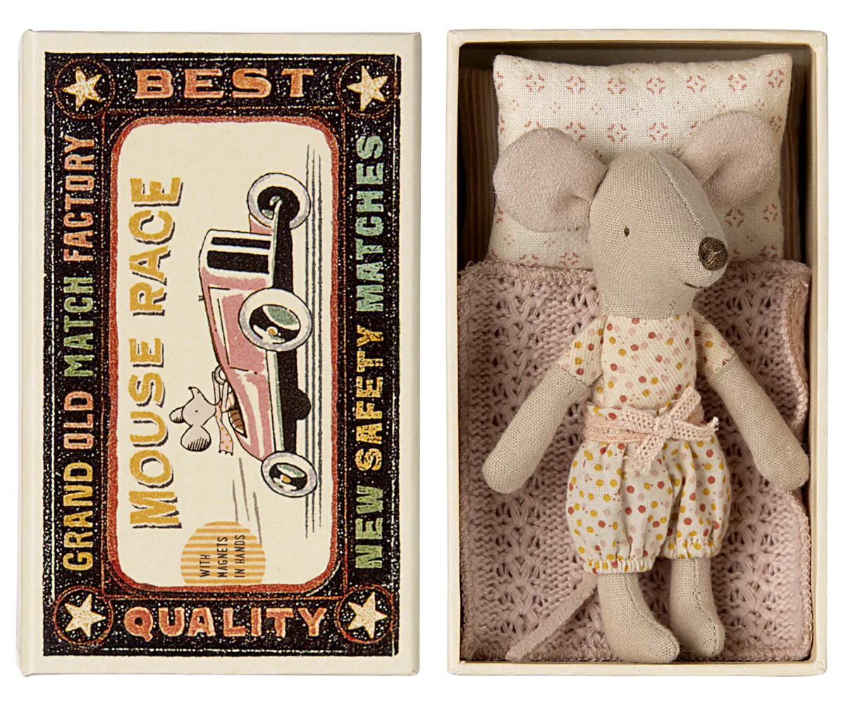 Little Sister Mouse in Matchbox - Pyjamas-Little Sprout