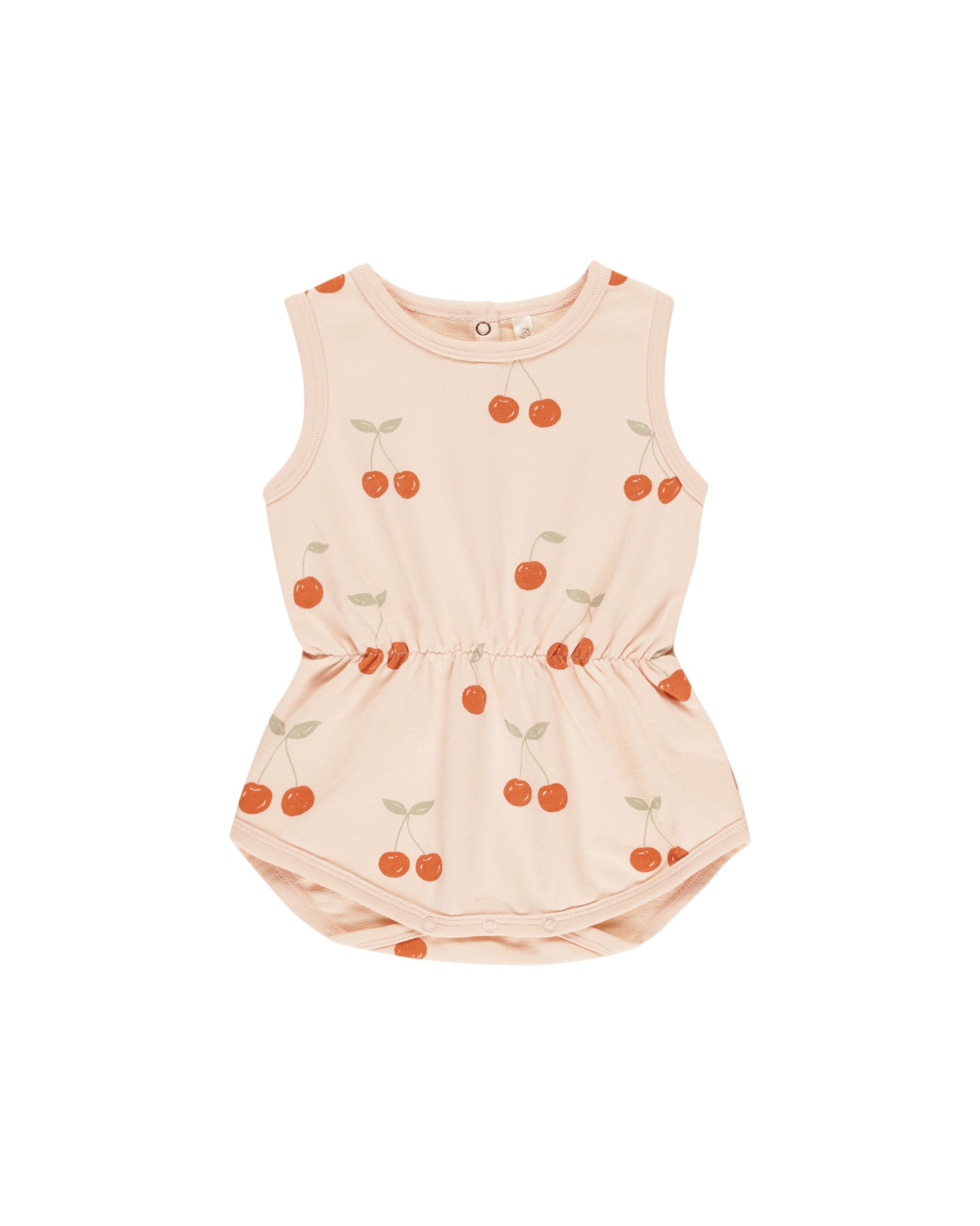Cinch Playsuit - Cherries-Little Sprout