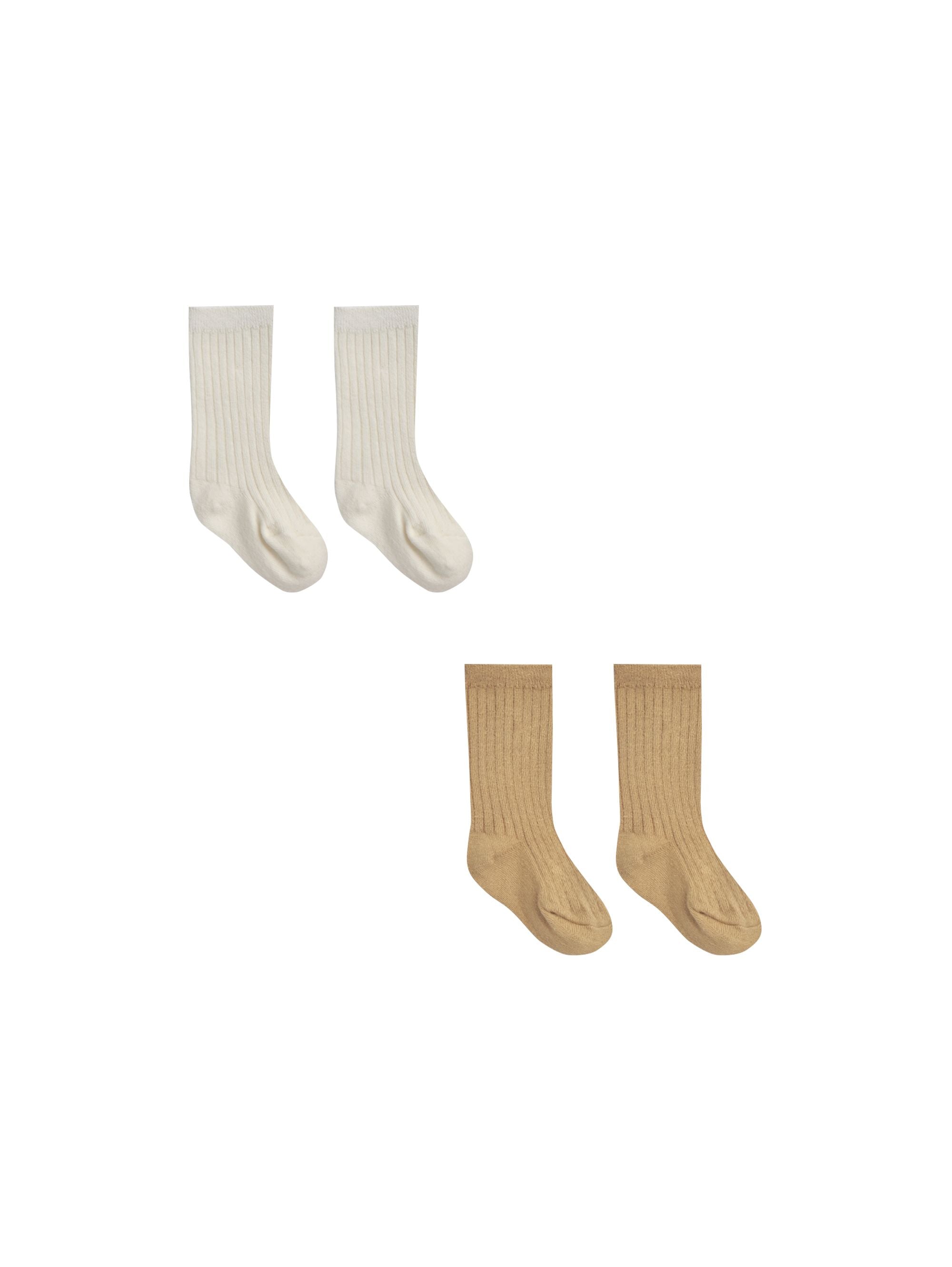Sock Set - Ivory and Honey-Little Sprout