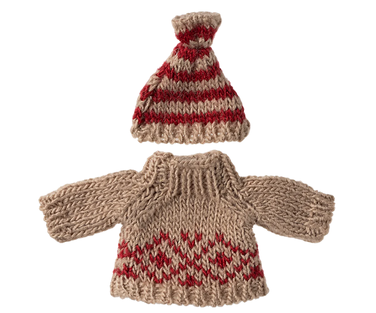 Knitted Sweater and Hat - Mum Mouse-Little Sprout