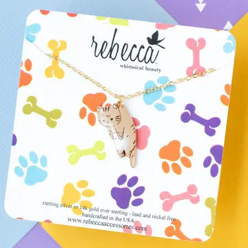 Charm Necklace Lazy Cat-Little Sprout
