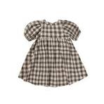 Marley Dress - Charcoal Check-Little Sprout